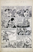 Unpublished Golden Age Wonder Woman page Comic Art